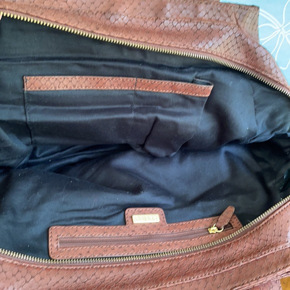 Perkins hobo tote leather snake skin texture - Picture 6 of 8